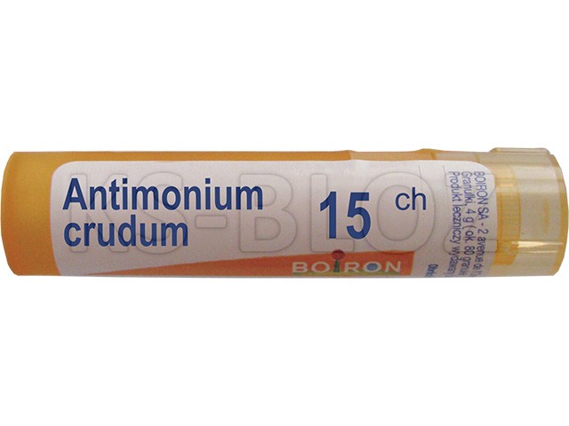 Antimonium Crudum 15 CH interakcje ulotka granulki  4 g