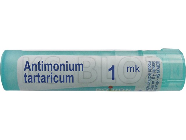 Antimonium Tartaricum 1 MK interakcje ulotka granulki - 4 g