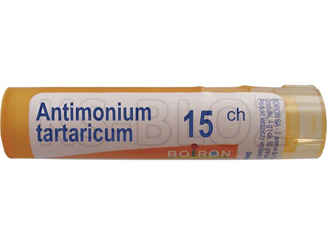 Antimonium Tartaricum 15 CH interakcje ulotka granulki  4 g
