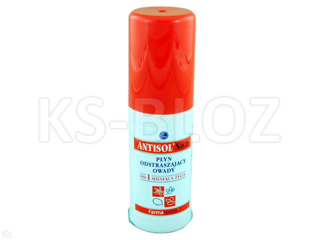 Antisol Płyn przeciw komarom, kleszczom interakcje ulotka aerozol  70 ml