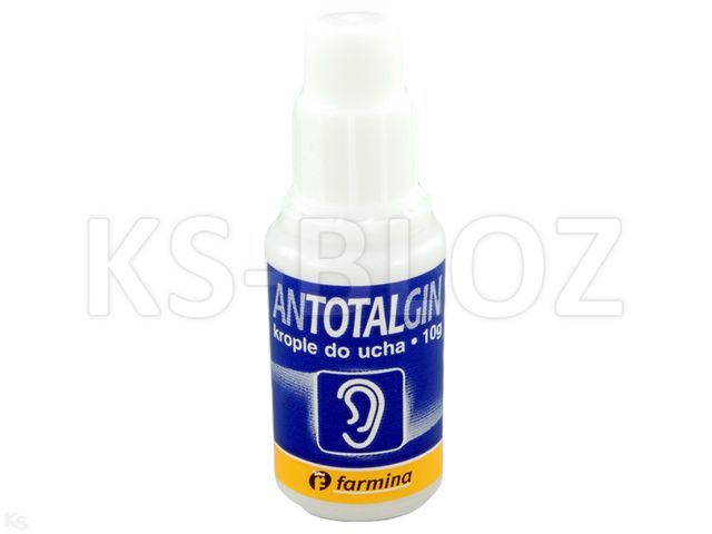 Antotalgin 10% interakcje ulotka krople do uszu - 10 g