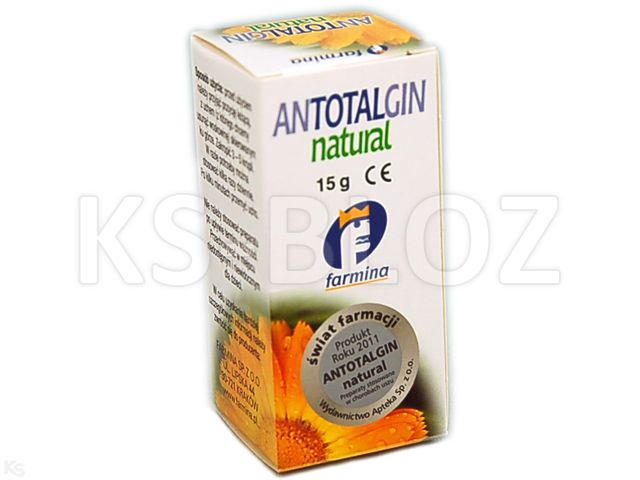 Antotalgin Natural interakcje ulotka krople do uszu  15 g