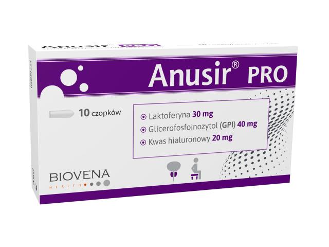 Anusir Pro interakcje ulotka czopki doodbytnicze - 10 czop.