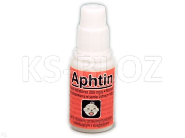 Aphtin interakcje ulotka płyn do stosowania w jamie ustnej 200 mg/g 10 g