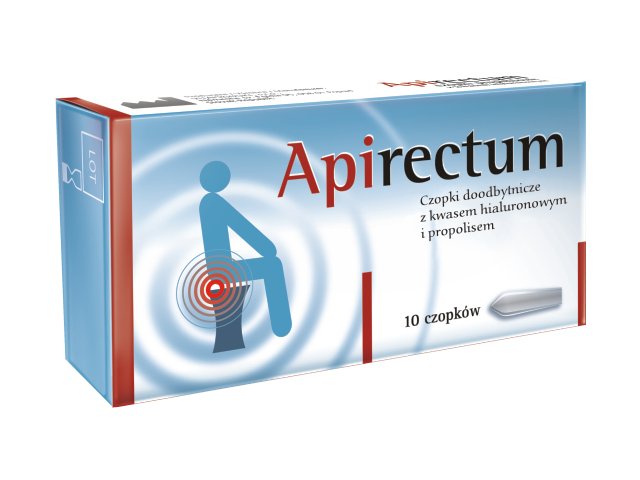 Apirectum Czopki propolisowe z kwasem hialuronowym interakcje ulotka czopki doodbytnicze  10 czop.