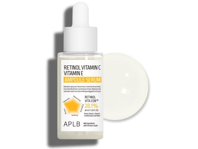 APLB Retinol Vitamin C Vitamin E Ampoule Serum do twarzy interakcje ulotka serum - 40 ml