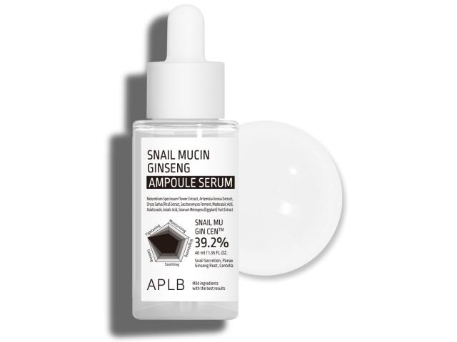 APLB Snail Mucin Ginseng Ampoule Serum do twarzy interakcje ulotka serum - 40 ml
