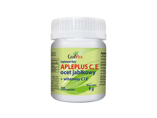 Apleplus C,E,ocet jabłk. interakcje ulotka kapsułki - 30 kaps.