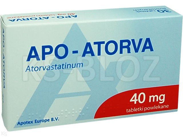 Apo-Atorva interakcje ulotka tabletki powlekane 40 mg 30 tabl. | 3 blist.po 10 szt.