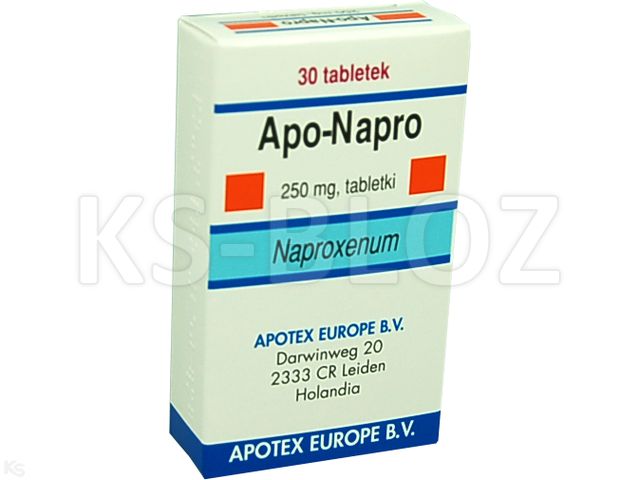Apo-Napro interakcje ulotka tabletki 250 mg 30 tabl.