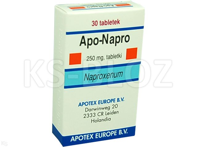 Apo-Napro interakcje ulotka tabletki 250 mg 30 tabl. | 3 blist.po 10 szt.