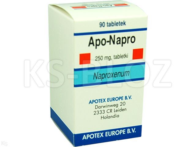 Apo-Napro interakcje ulotka tabletki 250 mg 90 tabl. | 9 blist.po 10 szt.