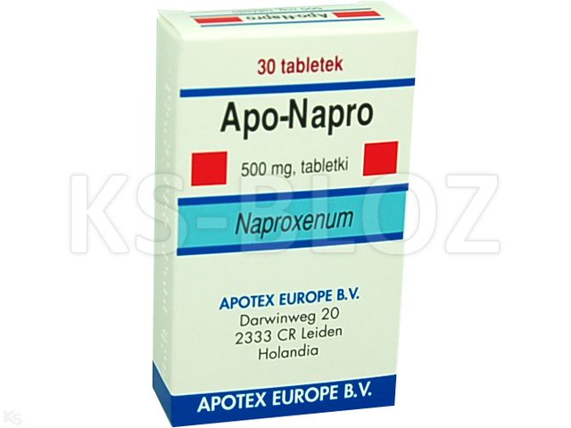 Apo-Napro interakcje ulotka tabletki 500 mg 30 tabl. | 3 blist.po 10 szt.