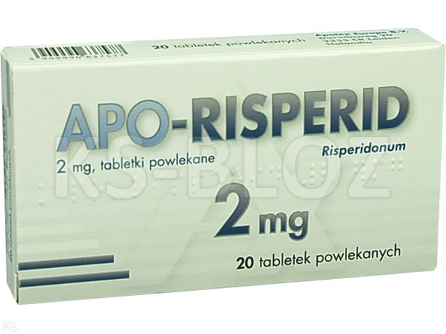 Apo-Risperid interakcje ulotka tabletki powlekane 2 mg 20 tabl. | (2 blist. po 10 tabl.)