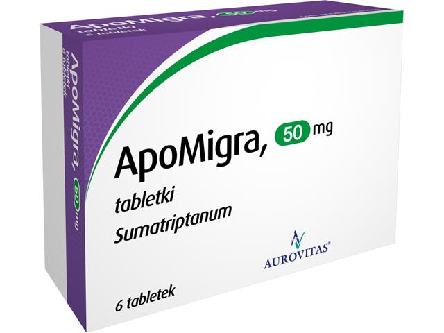 ApoMigra interakcje ulotka tabletki 50 mg 6 tabl.