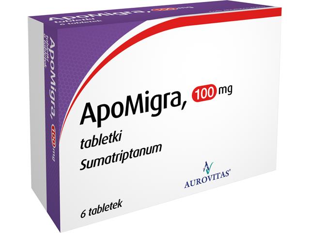 ApoMigra interakcje ulotka tabletki 100 mg 6 tabl.