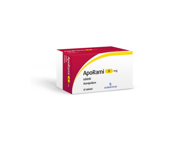ApoRami (Ramipril Aurovitas) interakcje ulotka tabletki 5 mg 30 tabl.
