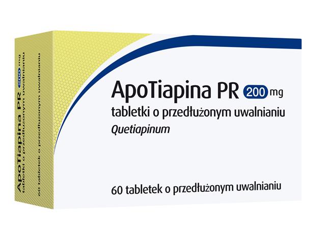ApoTiapina PR interakcje ulotka tabletki o przedłużonym uwalnianiu 200 mg 60 tabl.