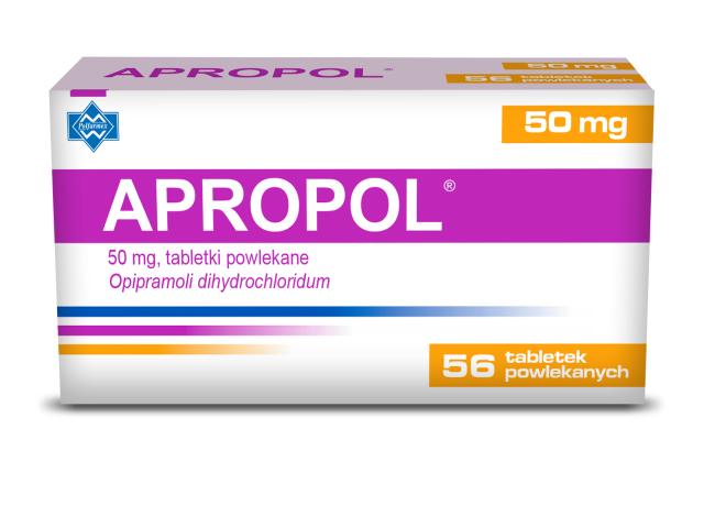 Apropol interakcje ulotka tabletki powlekane 50 mg 56 tabl.