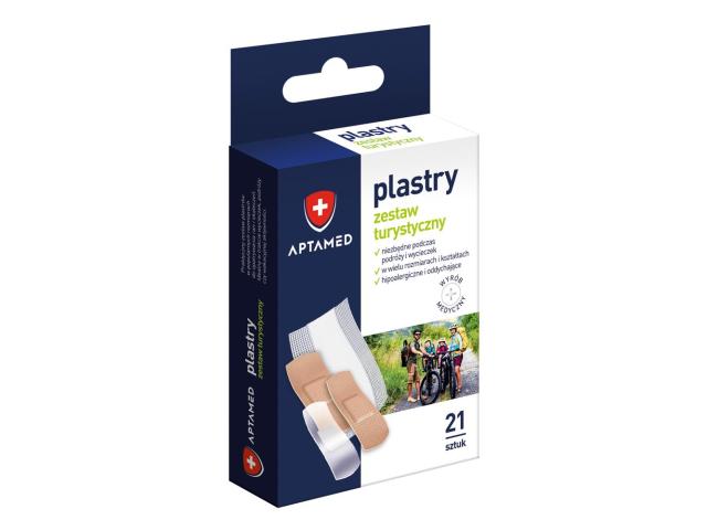 Aptamed Plaster turystyczny interakcje ulotka plaster  21 szt.