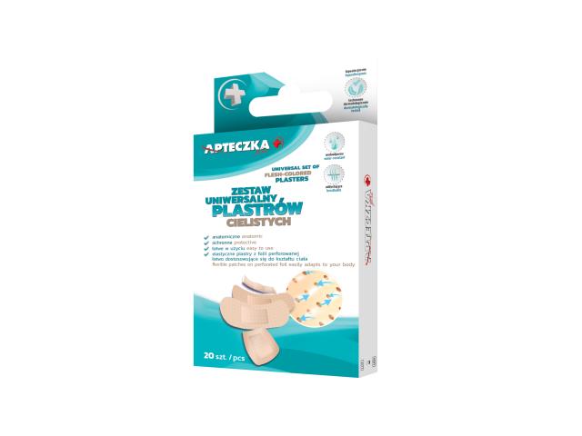 Apteczka Plus Zestaw Uniwersalny Plastrów Cielistych interakcje ulotka plaster - 20 szt.