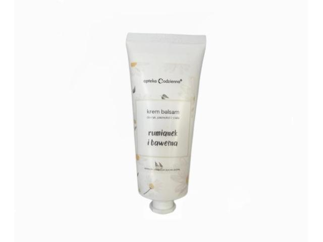 Apteka Codzienna Krem balsam do rąk, paznokci i ciała rumianek i bawełna interakcje ulotka krem - 100 ml