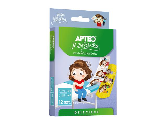 Apteo Zestaw plastrów dziecięcych Jadzia Pętelka interakcje ulotka plaster - 12 szt.