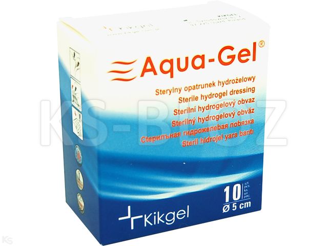 Aqua-Gel Opatrunek hydrożelowy krążek 5 cm interakcje ulotka opatrunek - 10 szt.