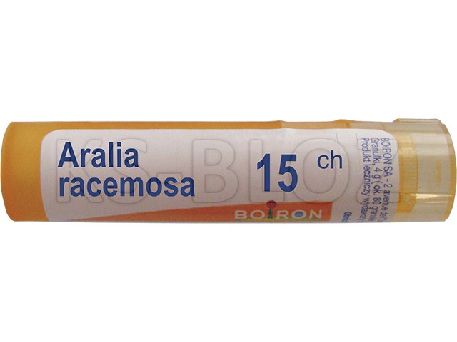 Aralia Racemosa 15 CH interakcje ulotka granulki  4 g