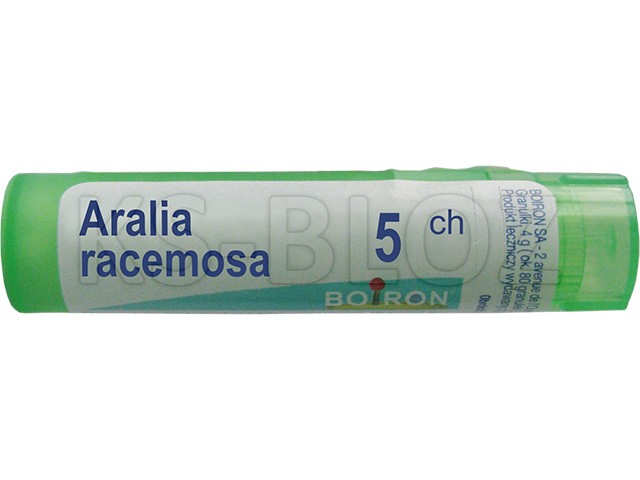 Aralia Racemosa 5 CH interakcje ulotka granulki  4 g