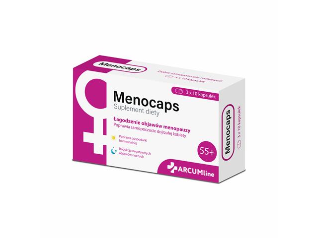 ARCUMline Menocaps interakcje ulotka kapsułki - 30 kaps.