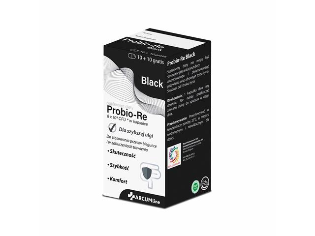 ARCUMline Probio-Re Black interakcje ulotka kapsułki  10 kaps. | 1 but.