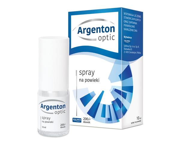 Argenton Optic Spray na powieki interakcje ulotka spray  10 ml