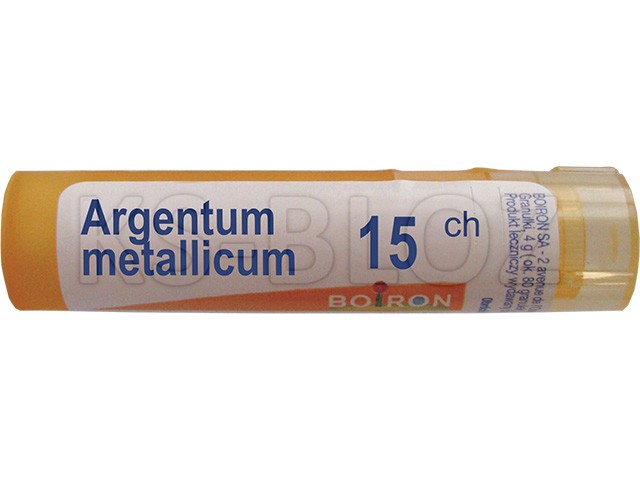 Argentum Metallicum 15 CH interakcje ulotka granulki  4 g