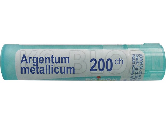Argentum Metallicum 200 CH interakcje ulotka granulki  4 g