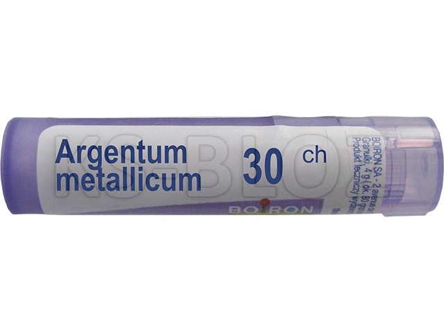 Argentum Metallicum 30 CH interakcje ulotka granulki  4 g