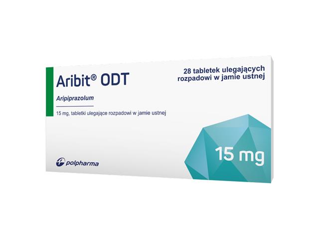Aribit ODT interakcje ulotka tabletki ulegające rozpadowi w jamie ustnej 15 mg 