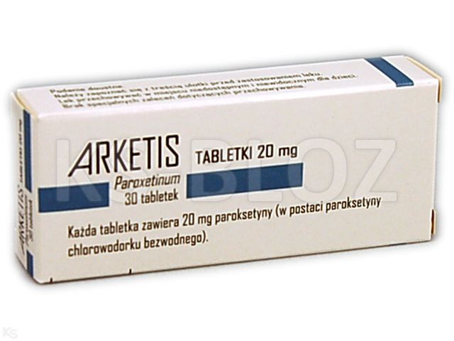 Arketis 20 mg interakcje ulotka tabletki 20 mg 30 tabl.