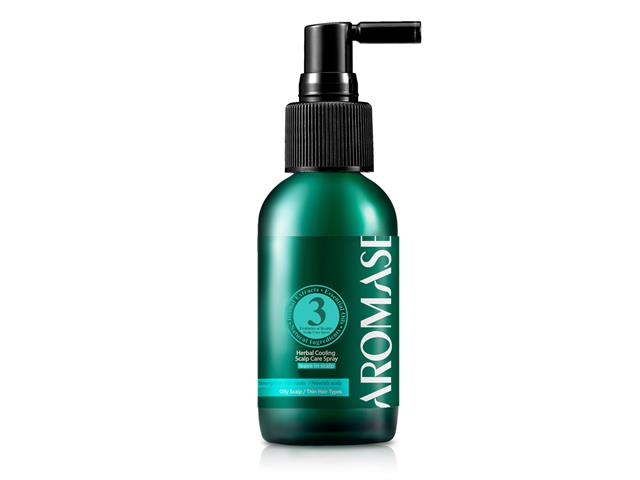 Aromase Herbal Cooling Scalp Care Spray do pielęgnacji skóry głowy ziołowy chłodzący interakcje ulotka spray  115 ml