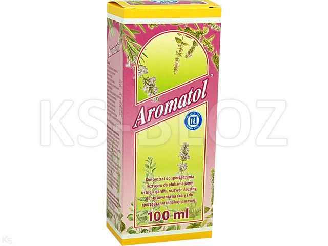 Aromatol interakcje ulotka koncent. do sporz. roz. do płuk.j.ust.i gardła, roz. dopust., do stos. na skórę i do sporz. inh.par.  100 ml