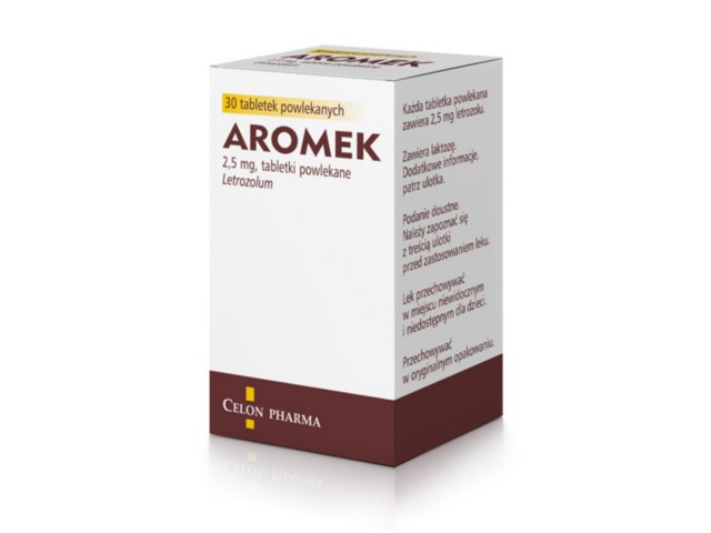 Aromek interakcje ulotka tabletki powlekane 2,5 mg 