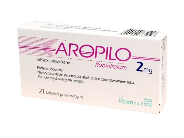 Aropilo interakcje ulotka tabletki powlekane 2 mg 21 tabl. (1 blist. po 21 tabl.)