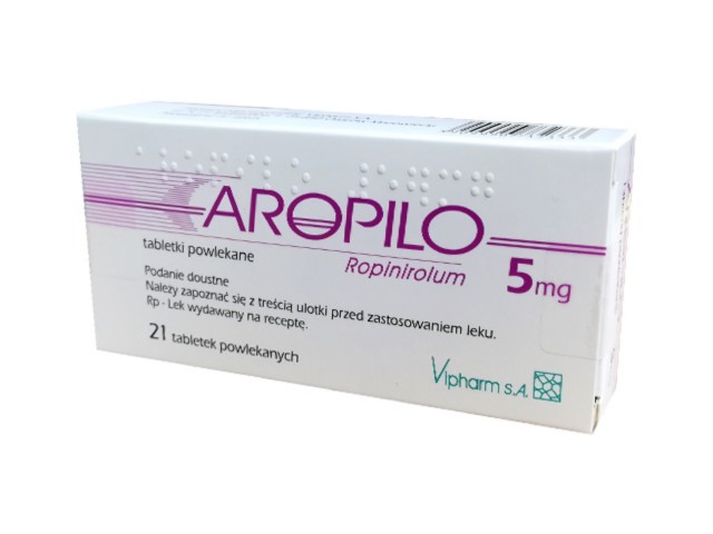 Aropilo interakcje ulotka tabletki powlekane 5 mg 21 tabl. (1 blist. po 21 tabl.)