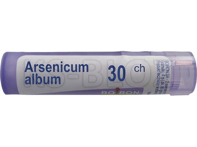 Arsenicum Album 30 CH interakcje ulotka granulki  4 g