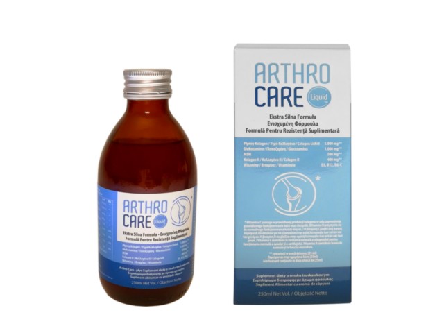 Arthro Care liquid płyn suplement diety sm.truskawkowy interakcje ulotka płyn - 250 ml
