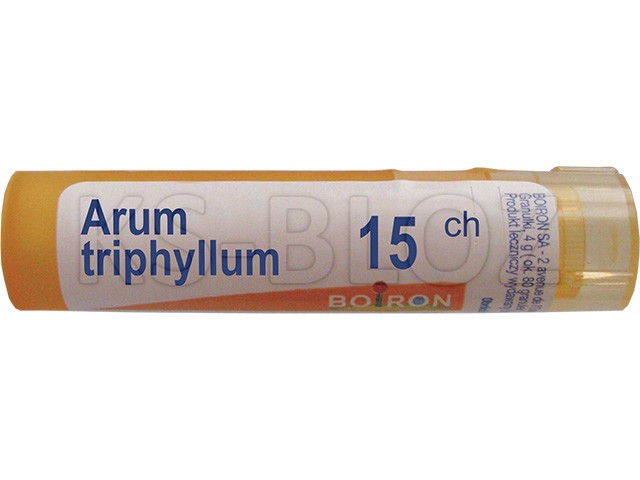 Arum Triphyllum 15 CH interakcje ulotka granulki  4 g