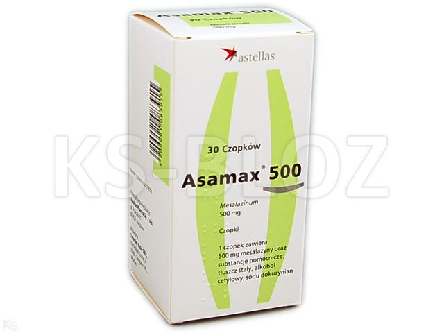 Asamax 500 interakcje ulotka czopki doodbytnicze 500 mg 30 czop. | (5 blist. po 6 czop.)