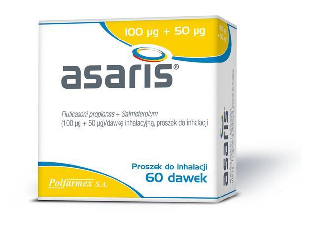 Asaris interakcje ulotka proszek do inhalacji (100mcg+50mcg)/daw. 