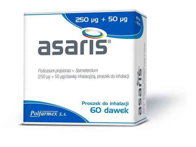 Asaris interakcje ulotka proszek do inhalacji (250mcg+50mcg)/daw. 