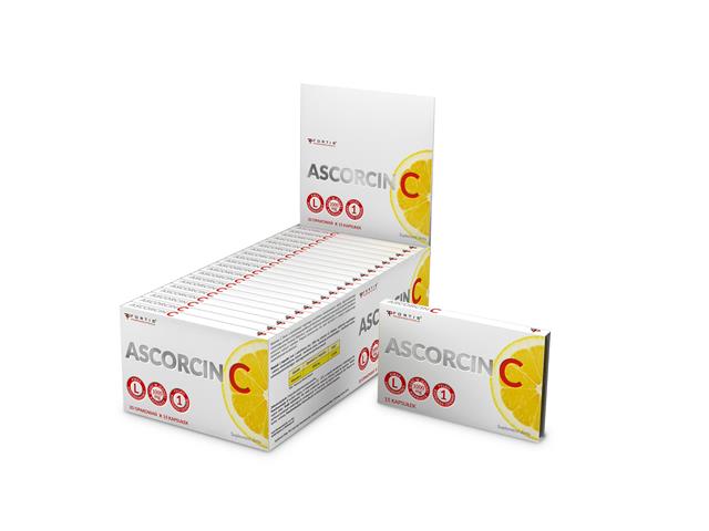 Ascorcin C 1000 mg dispay interakcje ulotka kapsułki  300 kaps. (20 blist. po 15 kaps.)